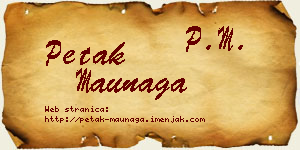 Petak Maunaga vizit kartica